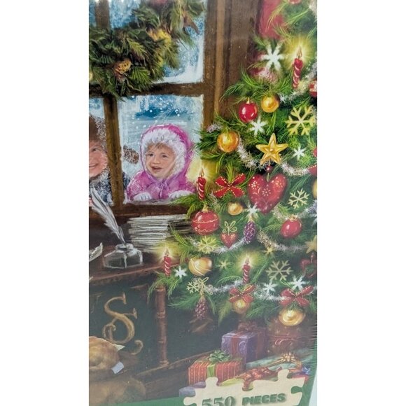 New sealed Heritage Jigsaw Puzzle Dear Santa 550 pieces 24" x 18" - Picture 6 of 9